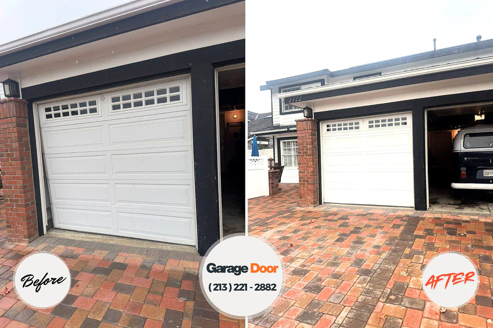Before and after: Garage Door Installation & Replacement Driggs, ID